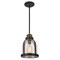 Westinghouse Pendant 60W Mini Cindy ORB Barnwood Accents Clear Seeded Glass 6356300 - alternate 1